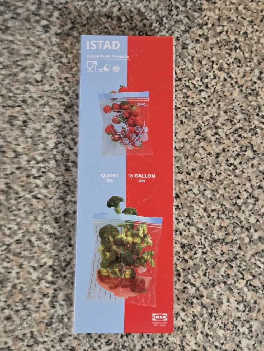 ISTAD Resealable Bags - Quart & Half Gallons